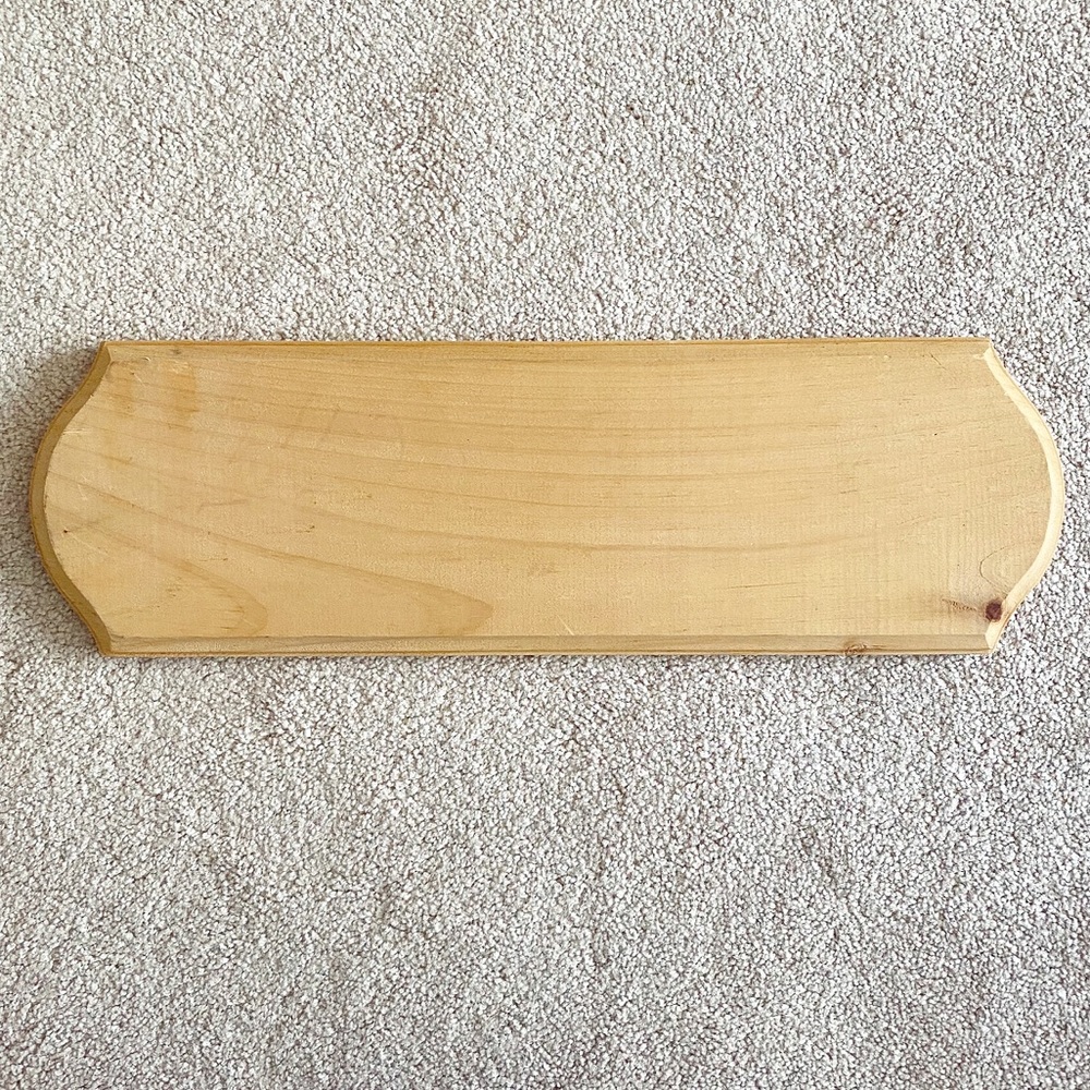 Natural plan wooden innkeeper sign placard